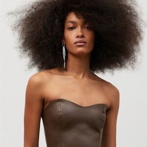 Ten by Babaton Cindy Bustier size 8 Rich Mocha Brown